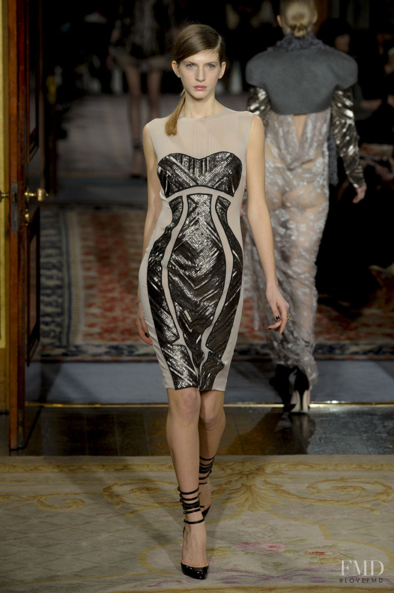 Caterina Ravaglia featured in  the Antonio Berardi fashion show for Autumn/Winter 2011