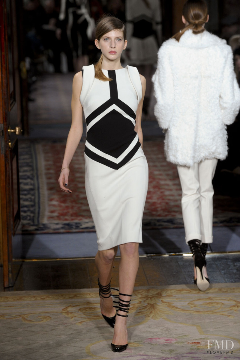 Caterina Ravaglia featured in  the Antonio Berardi fashion show for Autumn/Winter 2011
