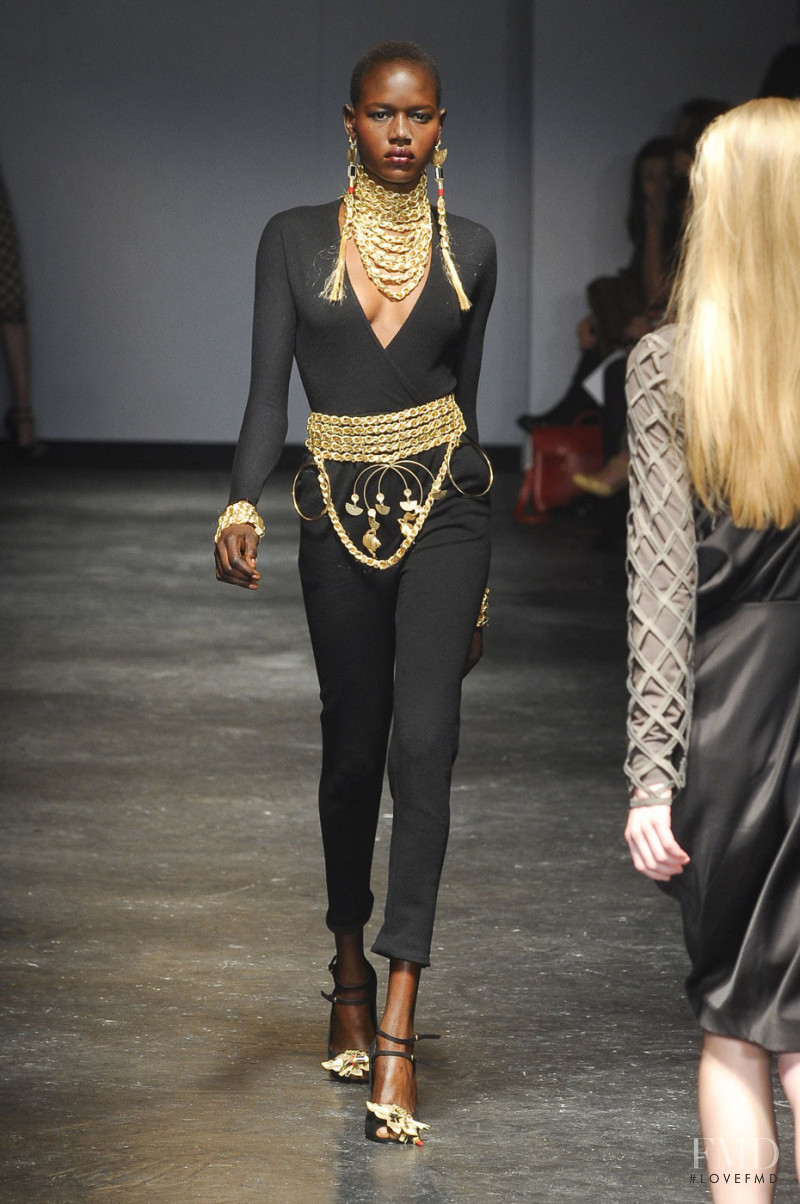 Ajak Deng featured in  the Danielle Scutt fashion show for Autumn/Winter 2011