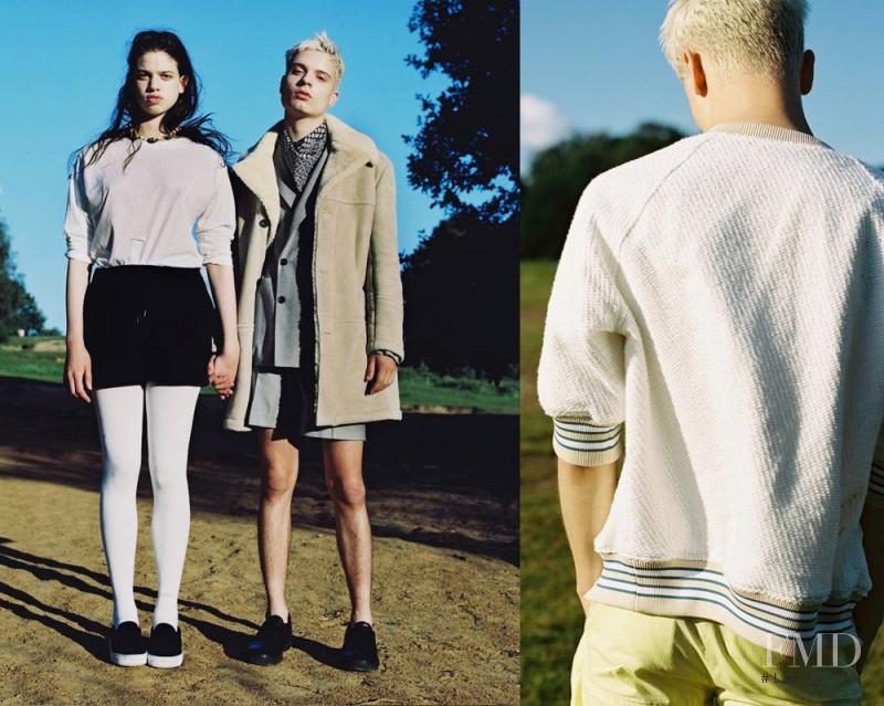 Lily McMenamy featured in  the Harvey Nichols x Been Trill lookbook for Pre-Fall 2014