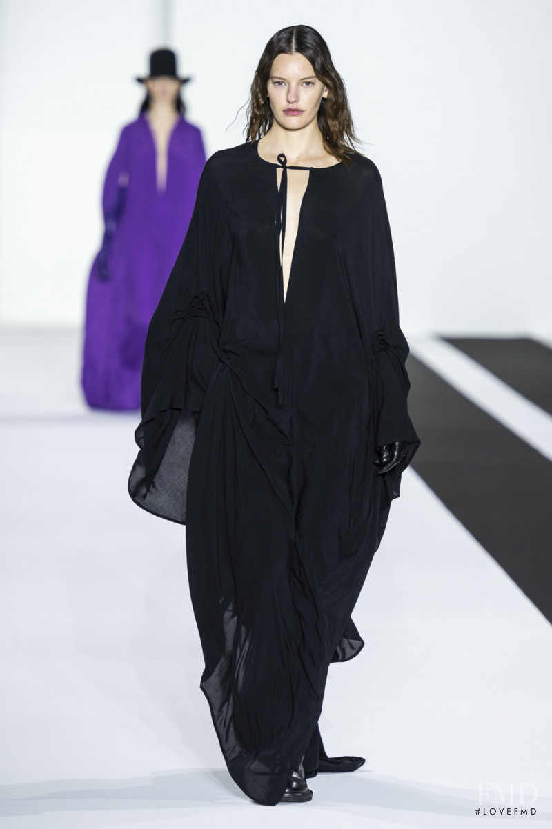 Amanda Murphy featured in  the Ann Demeulemeester fashion show for Autumn/Winter 2019