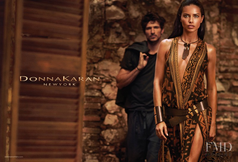 Adriana Lima featured in  the Donna Karan New York advertisement for Spring/Summer 2014