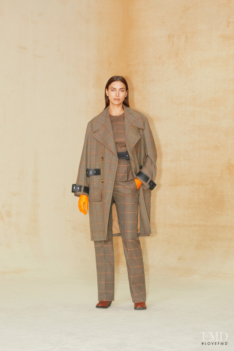 Irina Shayk featured in  the Burberry lookbook for Pre-Fall 2020