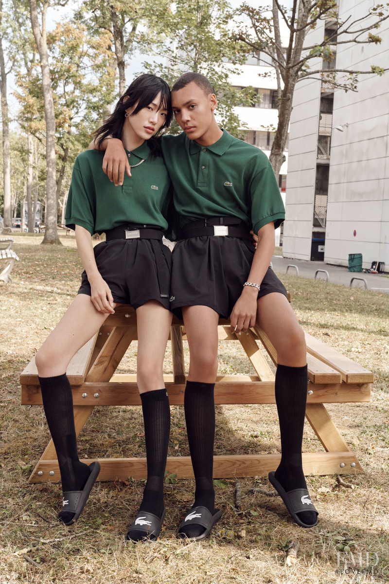 So Ra Choi featured in  the Lacoste lookbook for Spring/Summer 2019