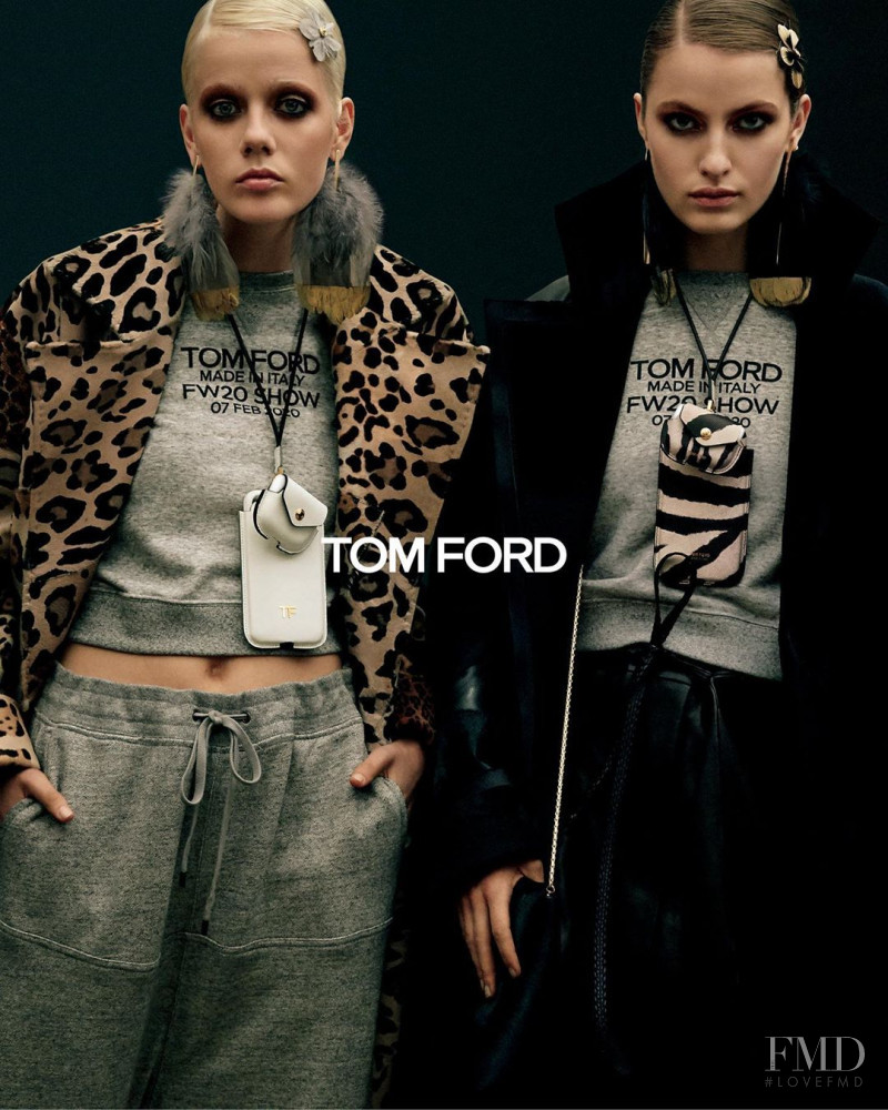 Felice Noordhoff featured in  the Tom Ford advertisement for Autumn/Winter 2020