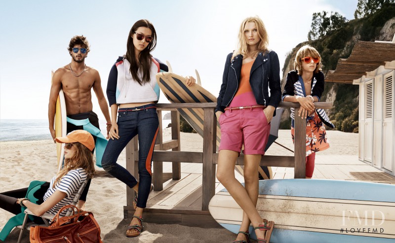 Julia Hafstrom featured in  the Tommy Hilfiger advertisement for Spring/Summer 2014