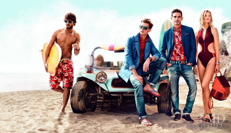 Arthur Kulkov featured in  the Tommy Hilfiger advertisement for Spring/Summer 2014