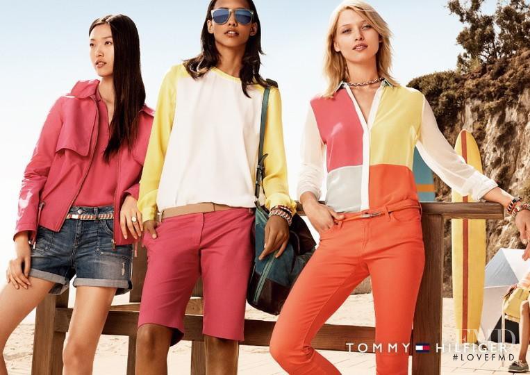 Cora Emmanuel featured in  the Tommy Hilfiger advertisement for Spring/Summer 2014