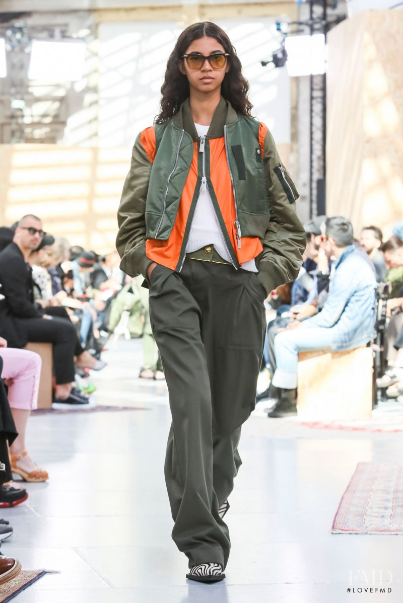 Rocio Marconi featured in  the Sacai fashion show for Spring/Summer 2020