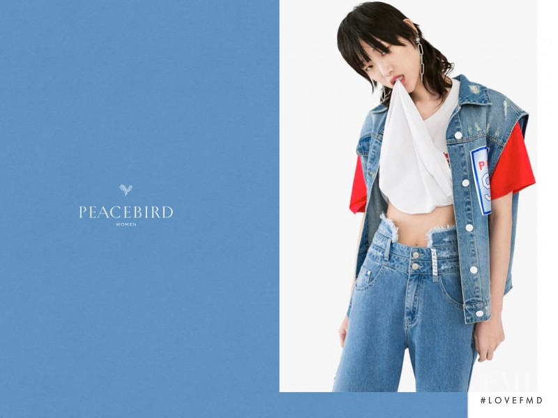 So Ra Choi featured in  the Peacebird lookbook for Summer 2017