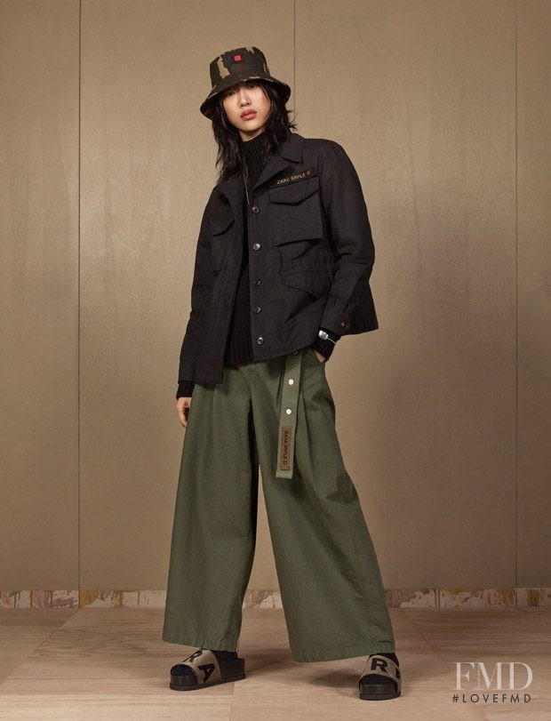 So Ra Choi featured in  the Zara SRPLS lookbook for Winter 2018