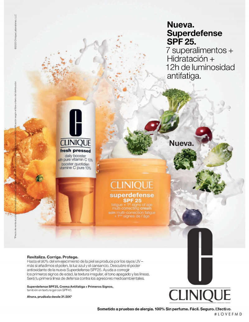 Clinique advertisement for Autumn/Winter 2020