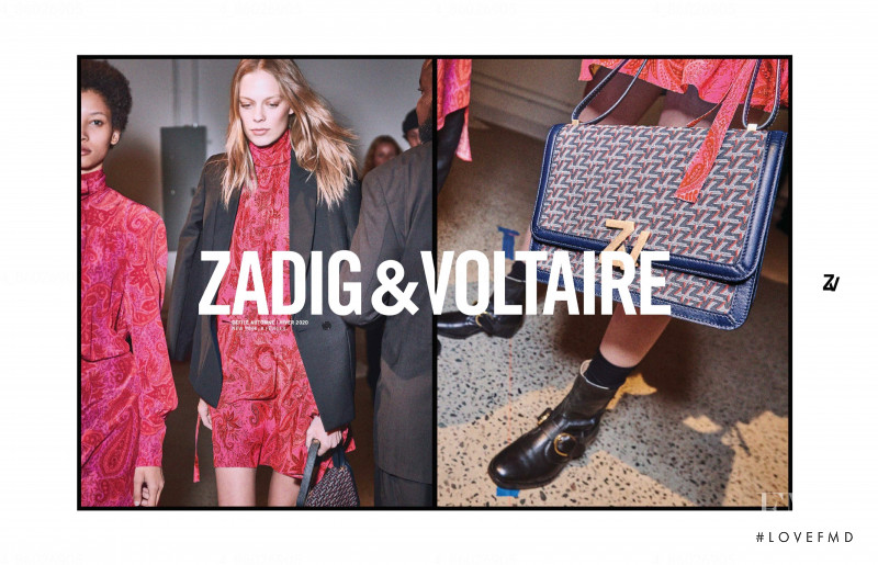 Lexi Boling featured in  the Zadig & Voltaire advertisement for Autumn/Winter 2020