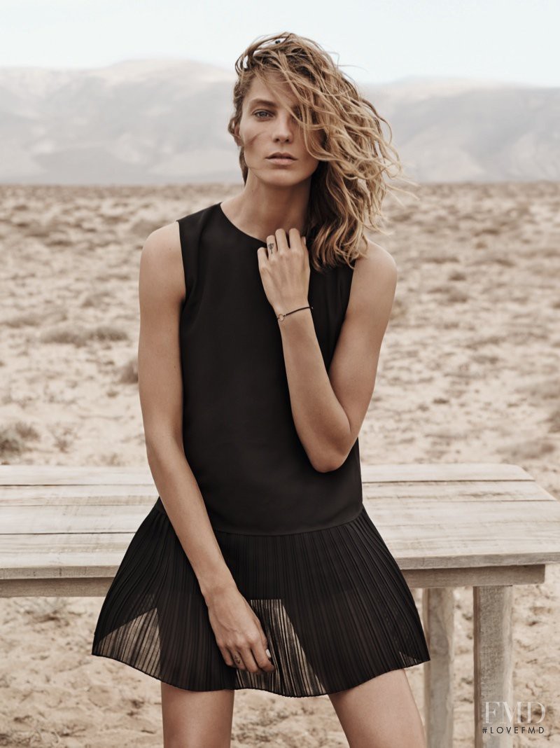 Daria Werbowy featured in  the Mango advertisement for Spring/Summer 2014