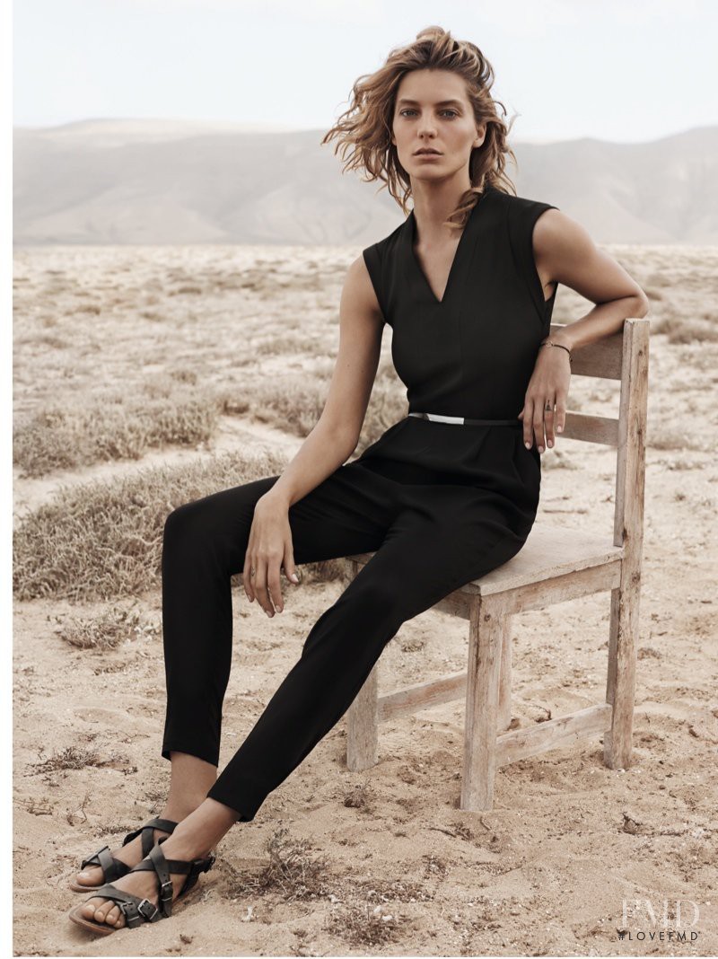 Daria Werbowy featured in  the Mango advertisement for Spring/Summer 2014