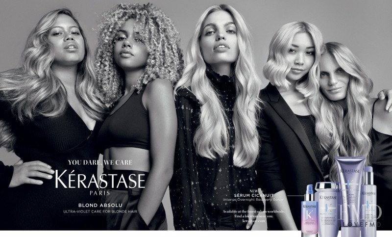 Daphne Groeneveld featured in  the Kerastase advertisement for Autumn/Winter 2020