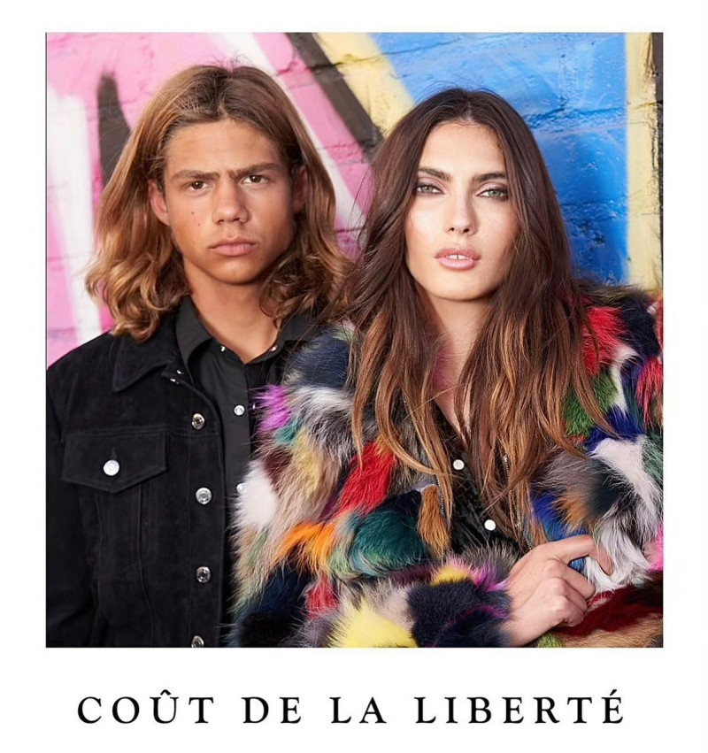 Kyla Grandy featured in  the Cout De La Liberte advertisement for Autumn/Winter 2020