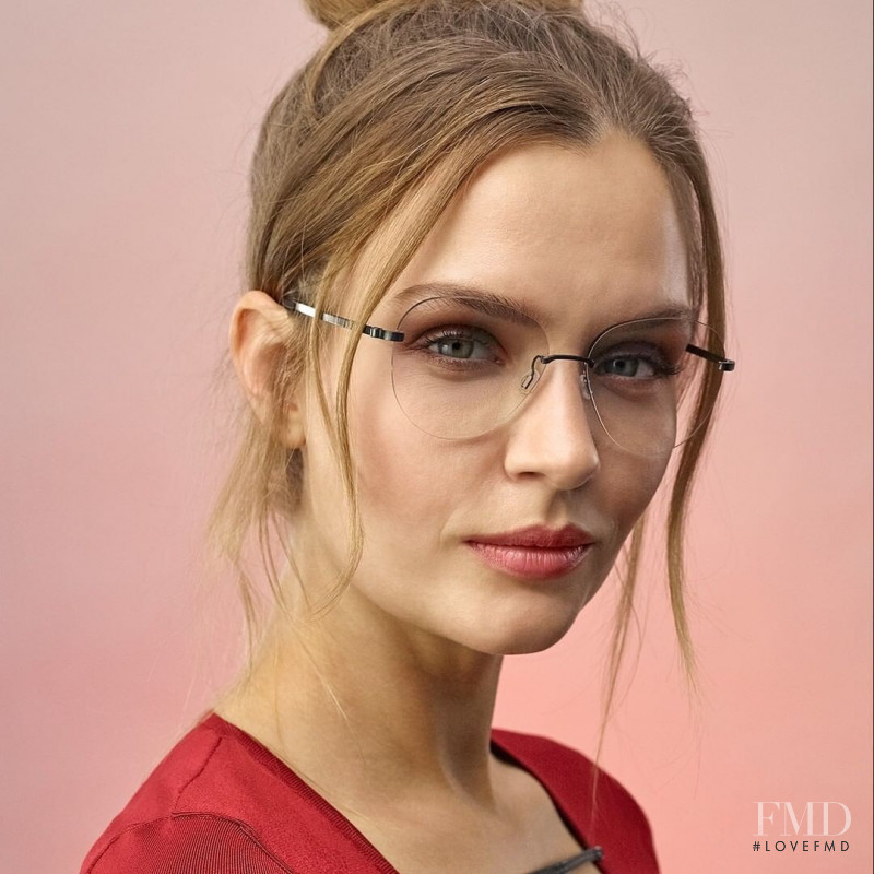 Josephine Skriver featured in  the Lindberg Eyewear advertisement for Autumn/Winter 2020