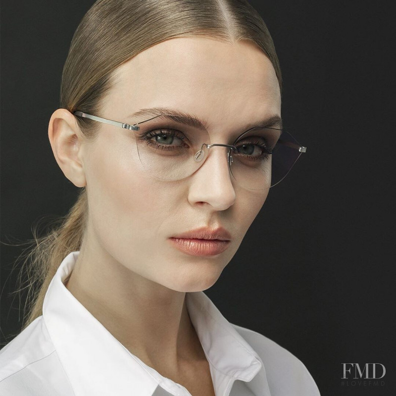 Josephine Skriver featured in  the Lindberg Eyewear advertisement for Autumn/Winter 2020