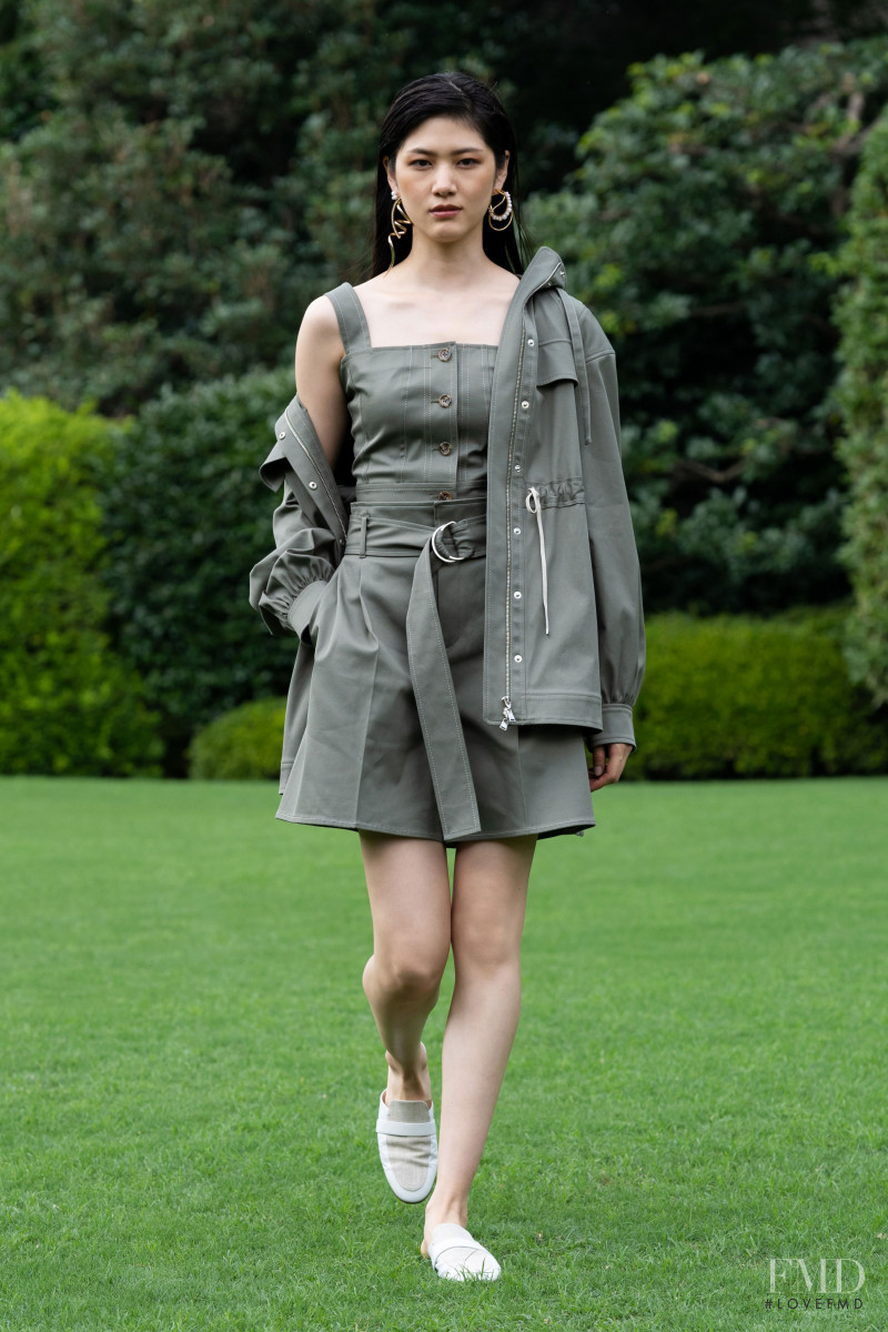 Kiko Arai featured in  the ADEAM fashion show for Spring/Summer 2021