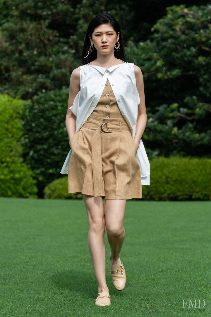 Kiko Arai featured in  the ADEAM fashion show for Spring/Summer 2021