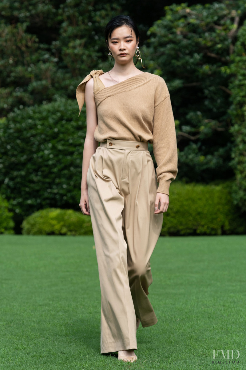 Tsugumi Nakamura featured in  the ADEAM fashion show for Spring/Summer 2021