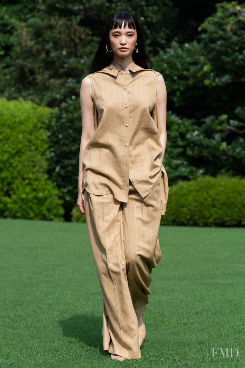 Yuka Mannami featured in  the ADEAM fashion show for Spring/Summer 2021