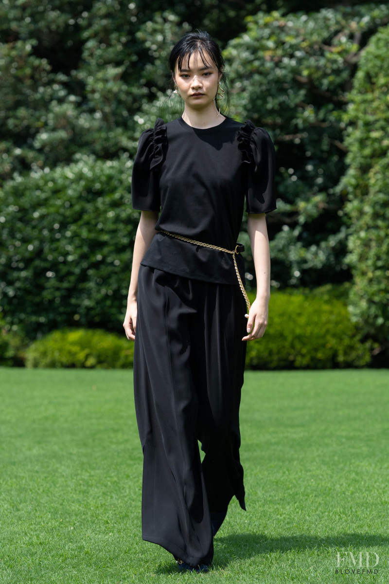 Tsugumi Nakamura featured in  the ADEAM fashion show for Spring/Summer 2021