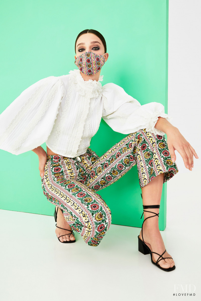 Larissa Marchiori featured in  the Alice + Olivia lookbook for Spring/Summer 2021