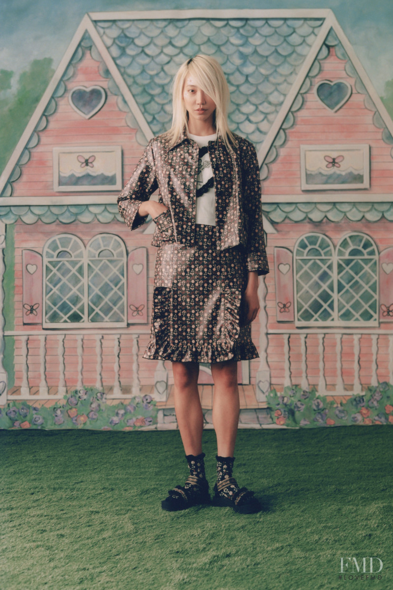 Soo Joo Park featured in  the Anna Sui lookbook for Spring/Summer 2021