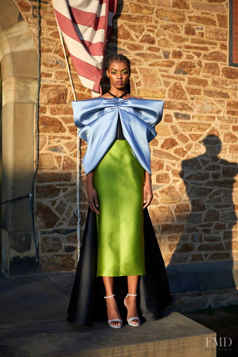 Leah Denae Brown featured in  the Bibhu Mohapatra lookbook for Spring/Summer 2021