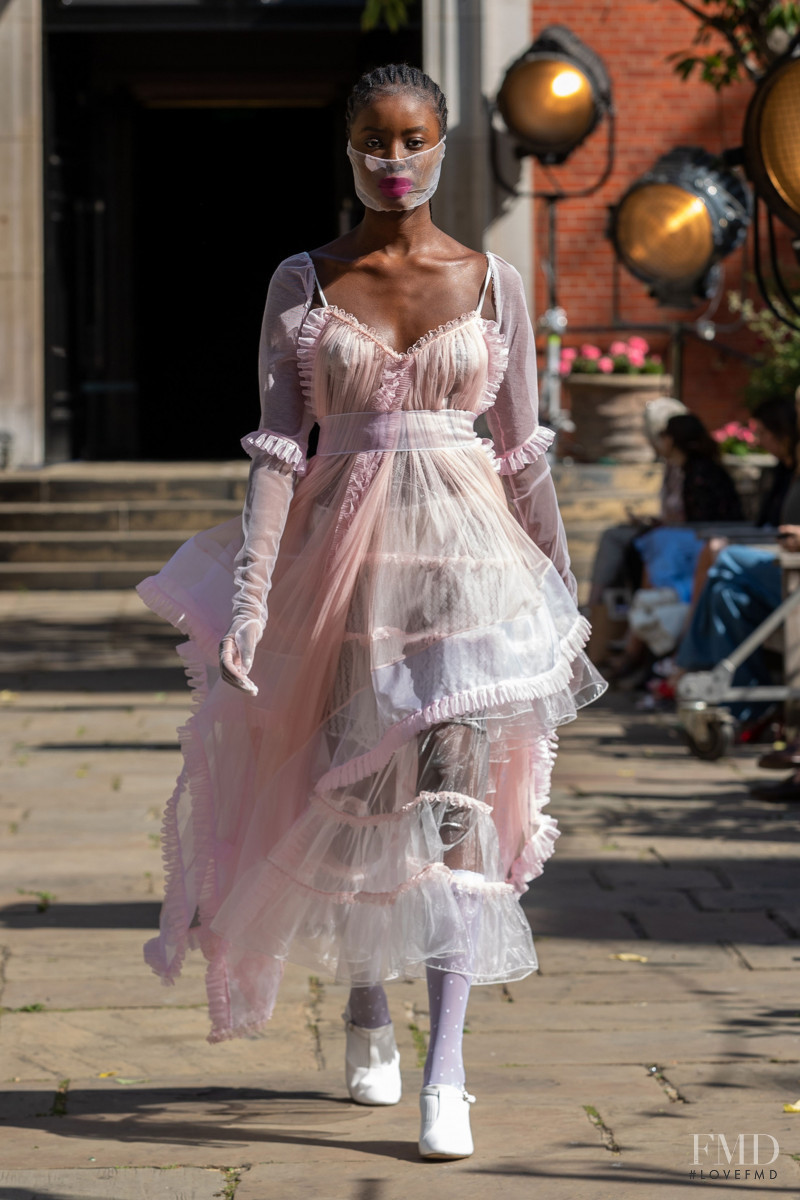 Elizabeth Ojambo featured in  the Bora Aksu fashion show for Spring/Summer 2021