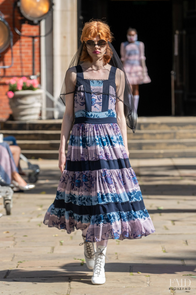 Edwina Preston featured in  the Bora Aksu fashion show for Spring/Summer 2021