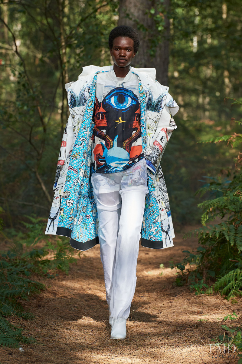 Ala Malek featured in  the Burberry fashion show for Spring/Summer 2021