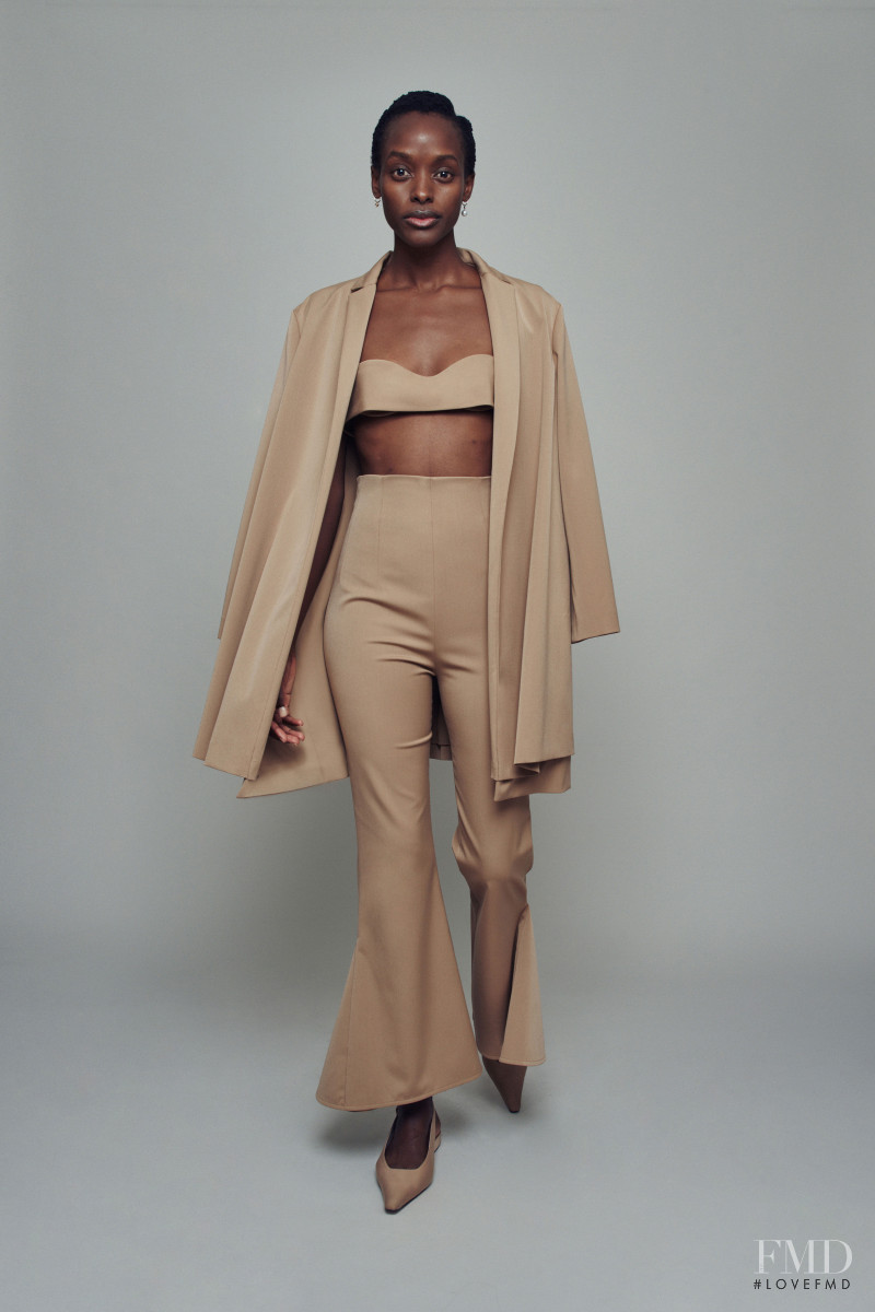 Natasha Luwedde featured in  the Emilia Wickstead lookbook for Spring/Summer 2021