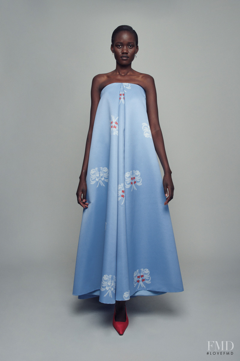 Caren Jepkemei featured in  the Emilia Wickstead lookbook for Spring/Summer 2021