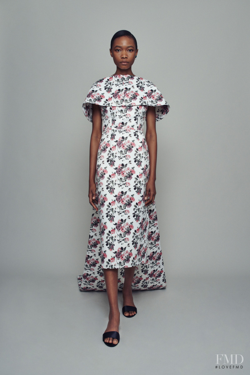 Amal Tobi Adebayo featured in  the Emilia Wickstead lookbook for Spring/Summer 2021