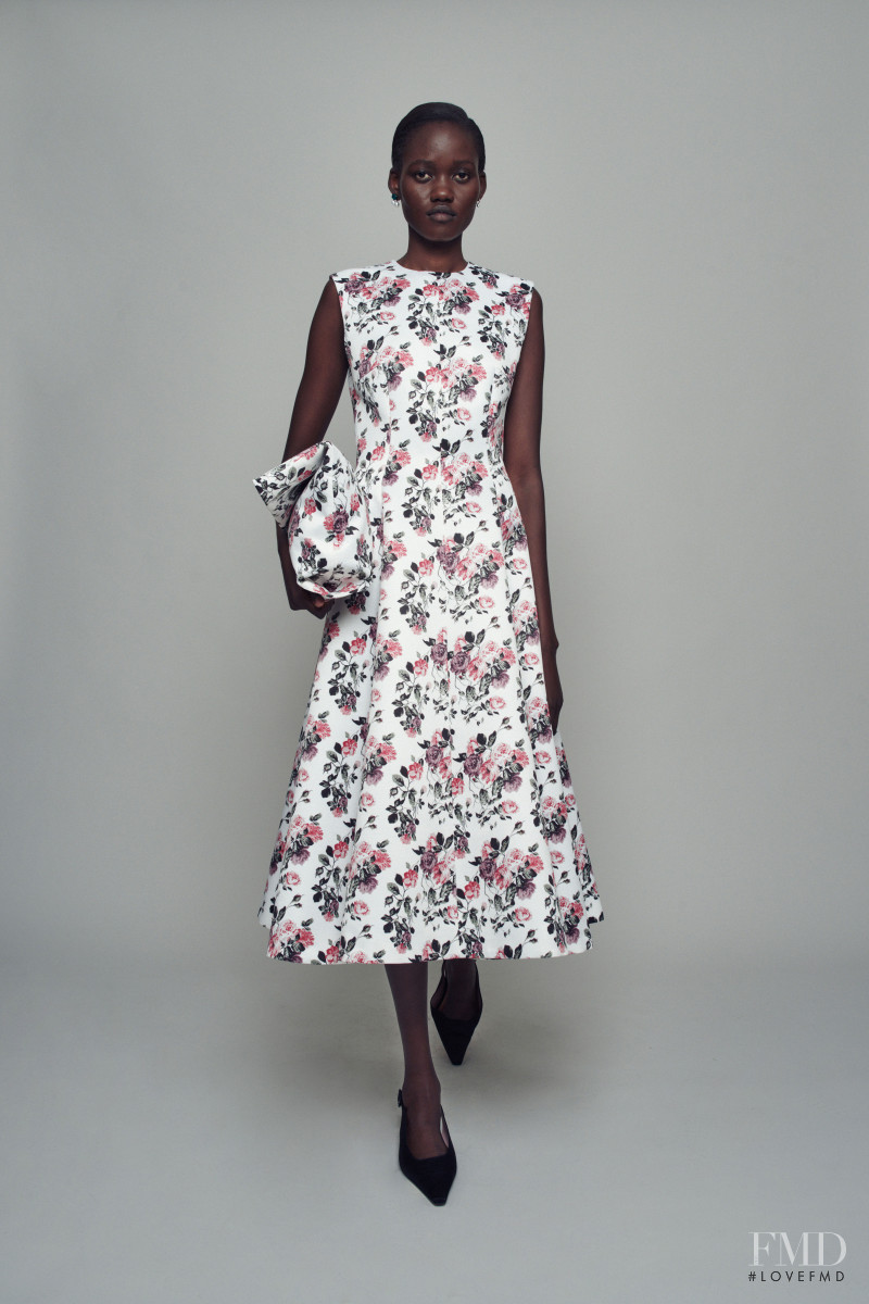 Caren Jepkemei featured in  the Emilia Wickstead lookbook for Spring/Summer 2021