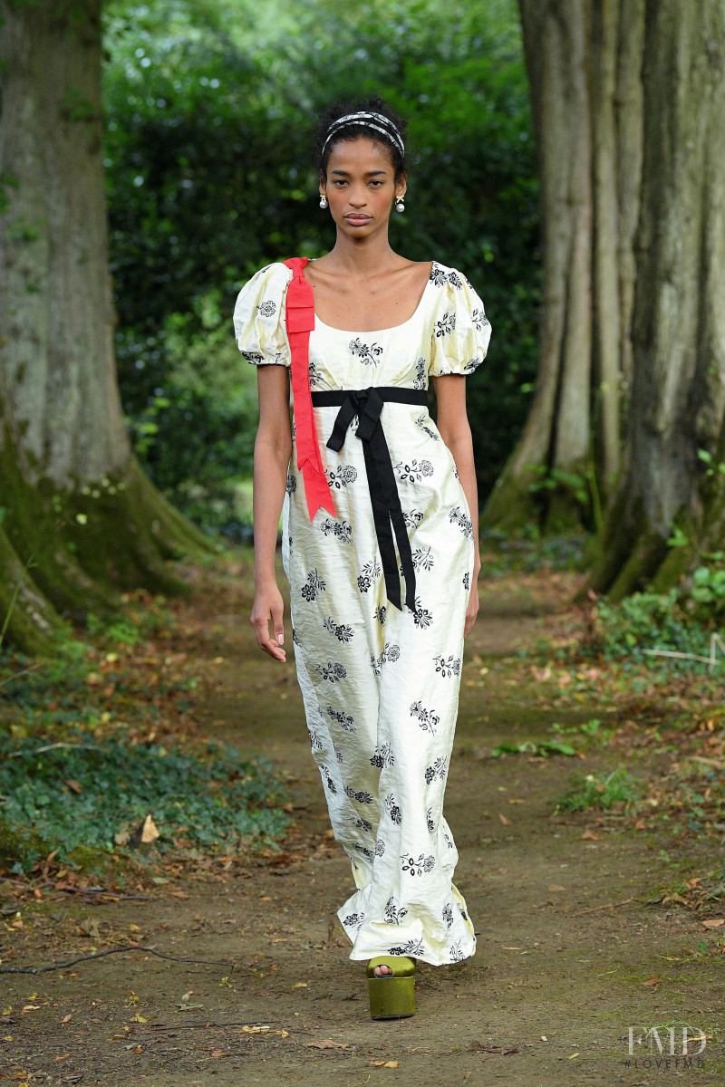 Ana Flavia featured in  the Erdem fashion show for Spring/Summer 2021