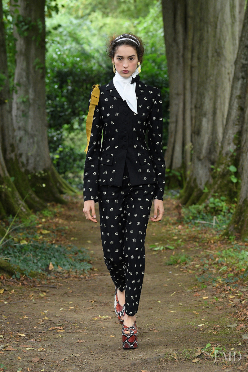 Justina Ageitos featured in  the Erdem fashion show for Spring/Summer 2021