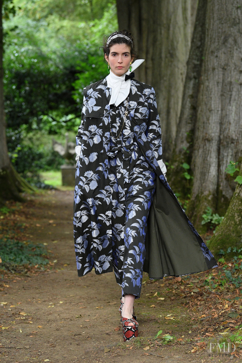 Elisa Mitrofan featured in  the Erdem fashion show for Spring/Summer 2021