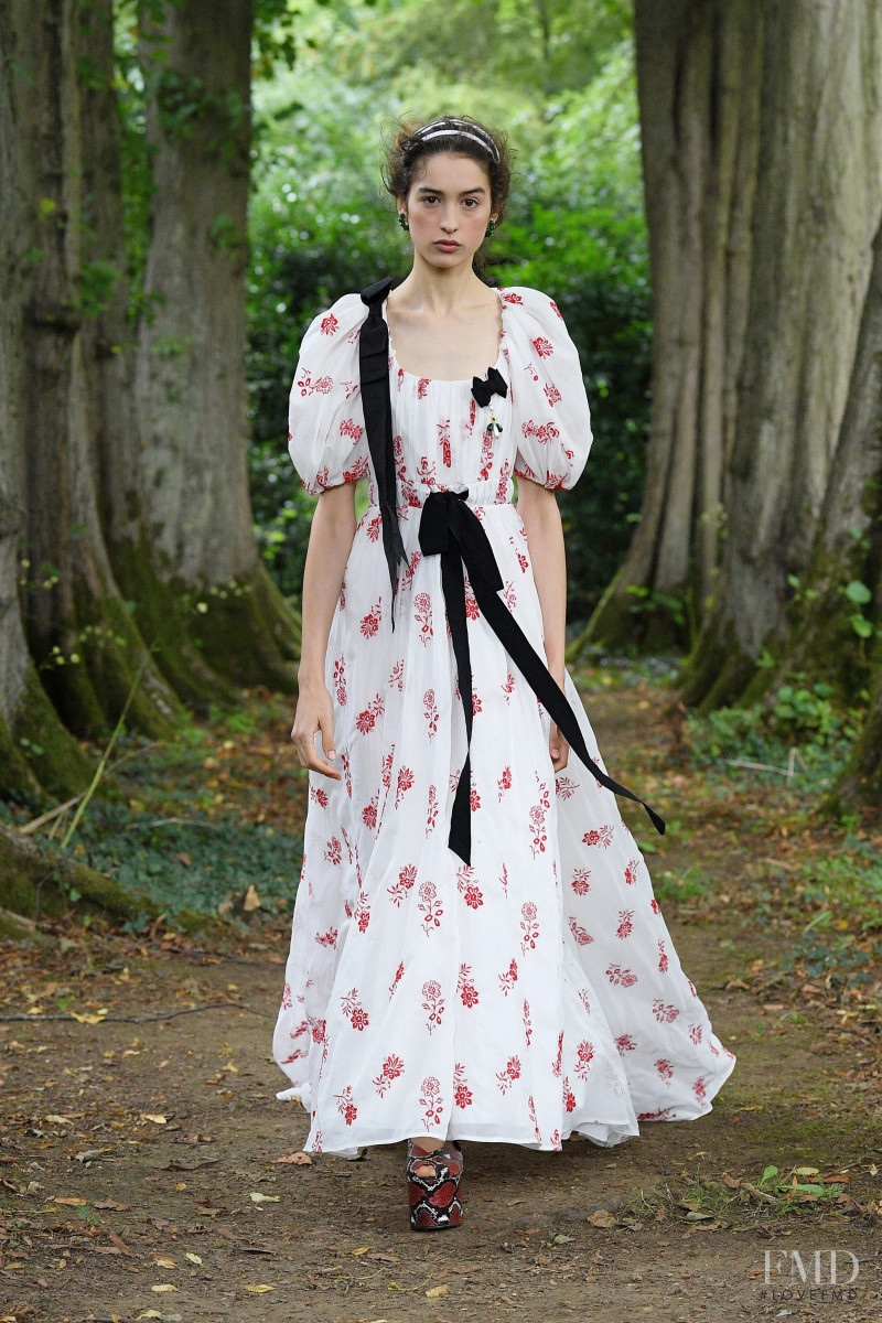 Justina Ageitos featured in  the Erdem fashion show for Spring/Summer 2021
