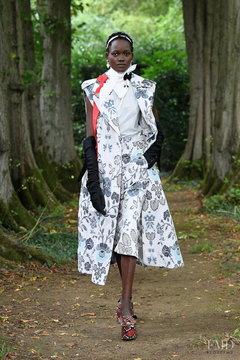 Caren Jepkemei featured in  the Erdem fashion show for Spring/Summer 2021