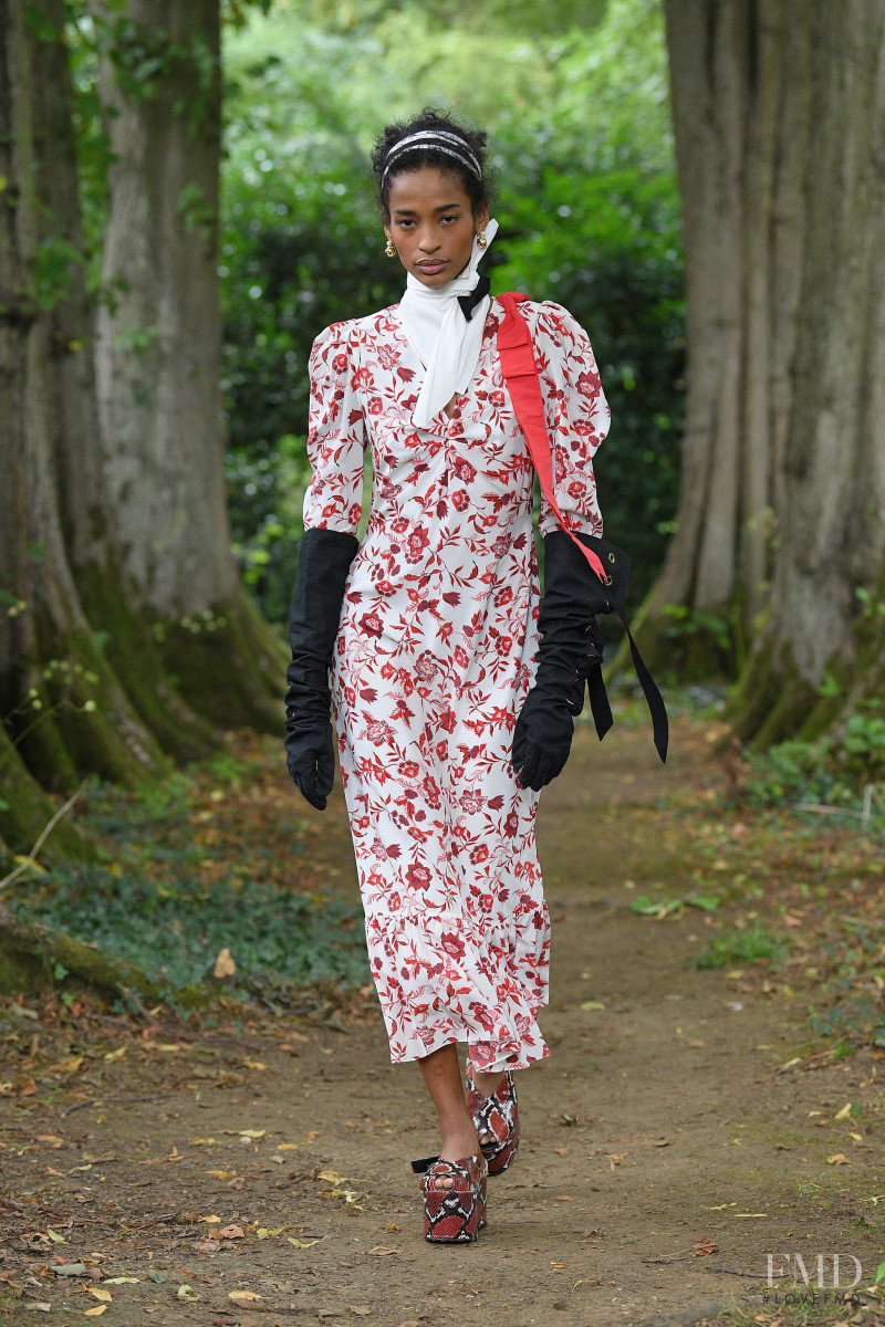 Ana Flavia featured in  the Erdem fashion show for Spring/Summer 2021