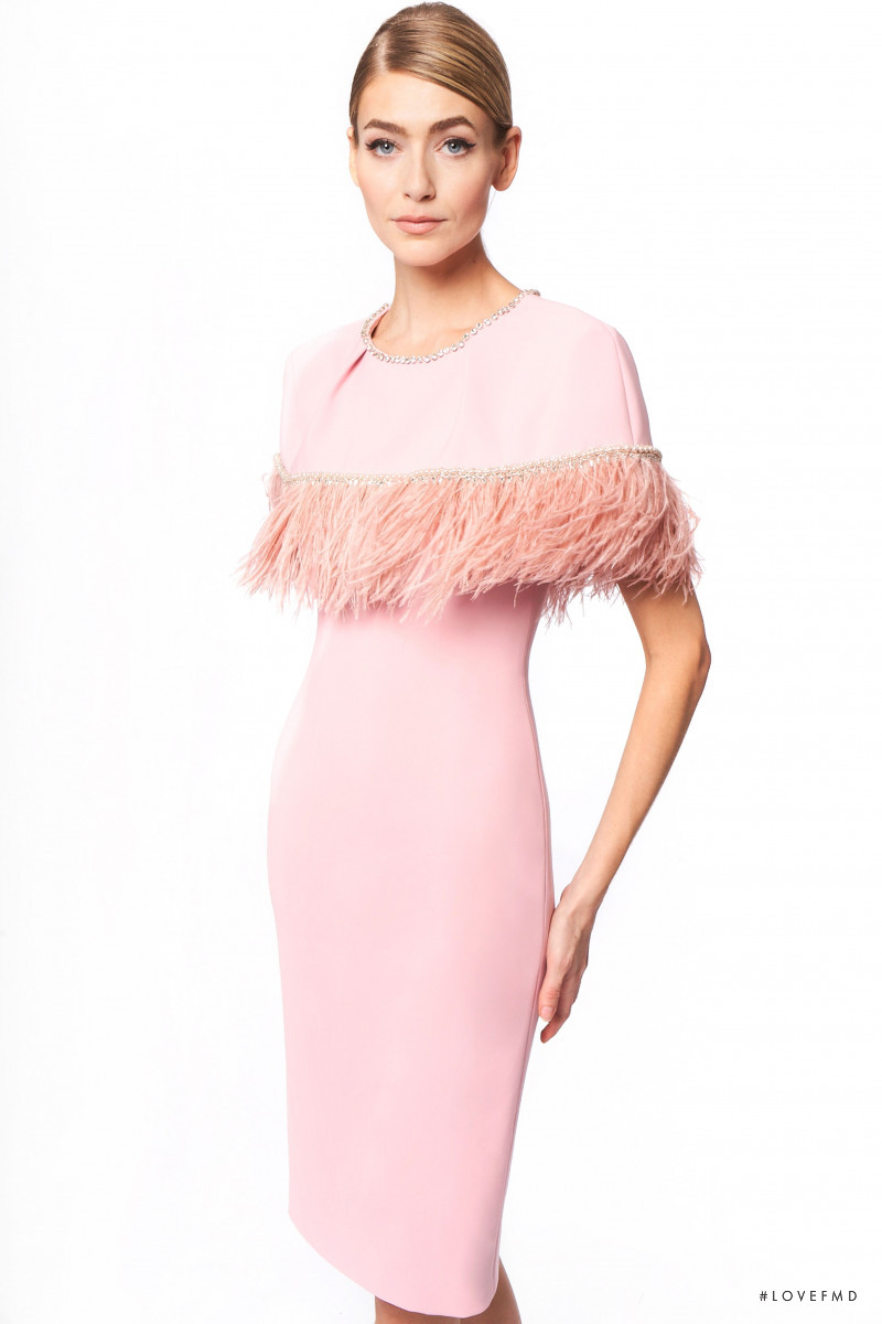 Eve Delf featured in  the Jenny Packham lookbook for Spring/Summer 2021