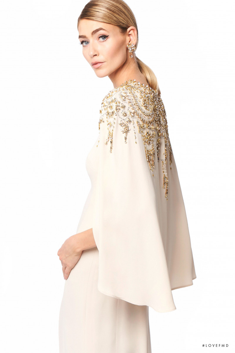 Eve Delf featured in  the Jenny Packham lookbook for Spring/Summer 2021