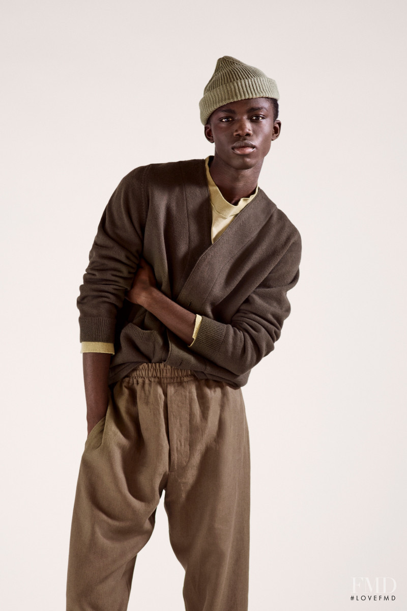 Jeremiah Berko Fourdjour featured in  the Margaret Howell lookbook for Spring/Summer 2021