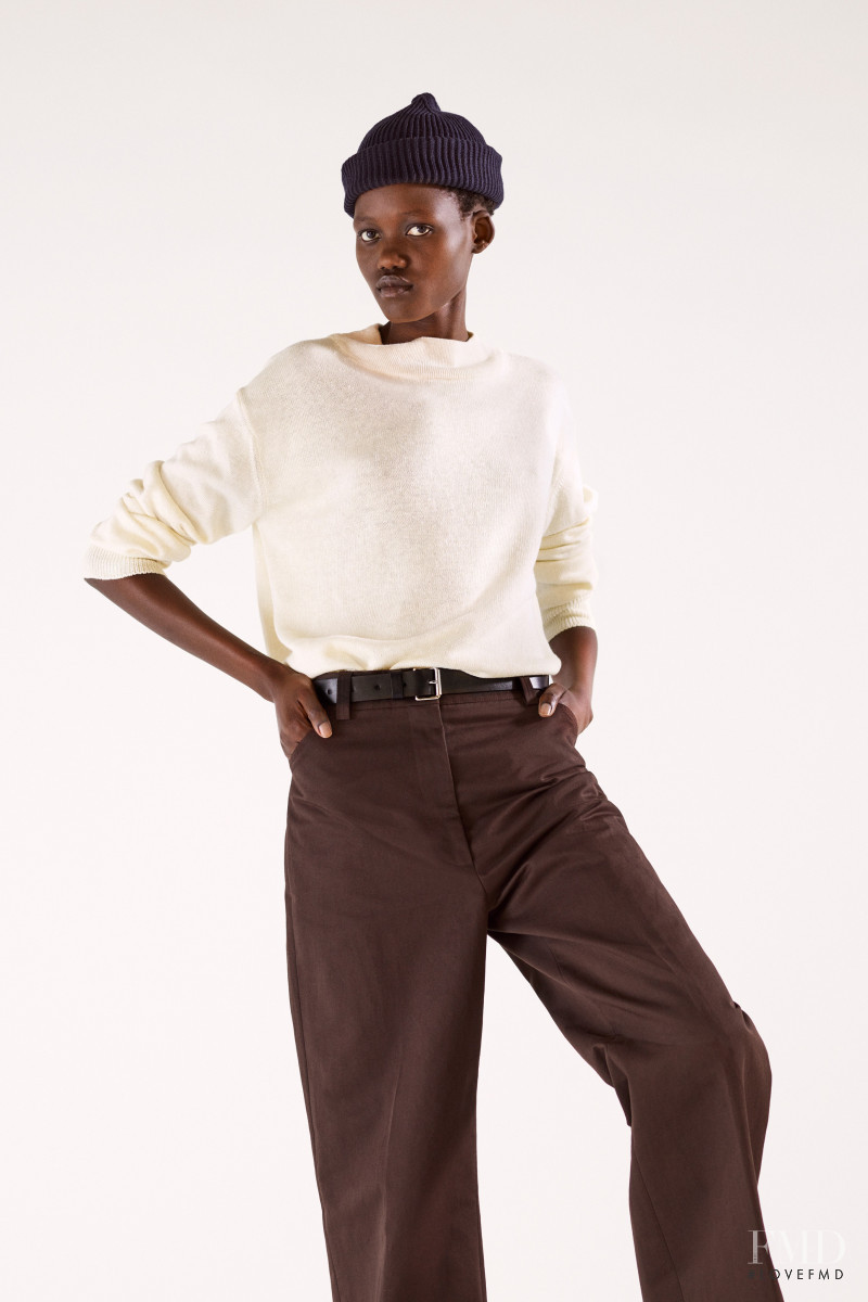 Caren Jepkemei featured in  the Margaret Howell lookbook for Spring/Summer 2021