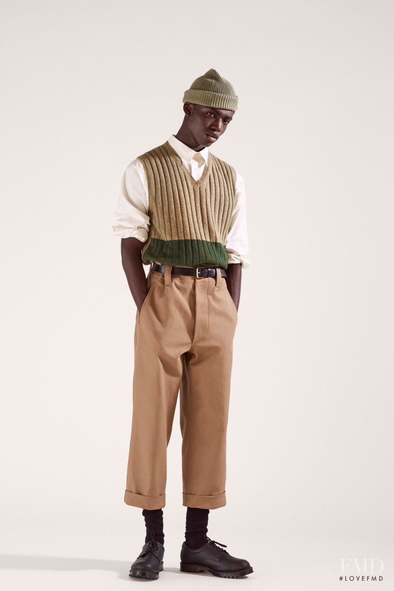Jeremiah Berko Fourdjour featured in  the Margaret Howell lookbook for Spring/Summer 2021