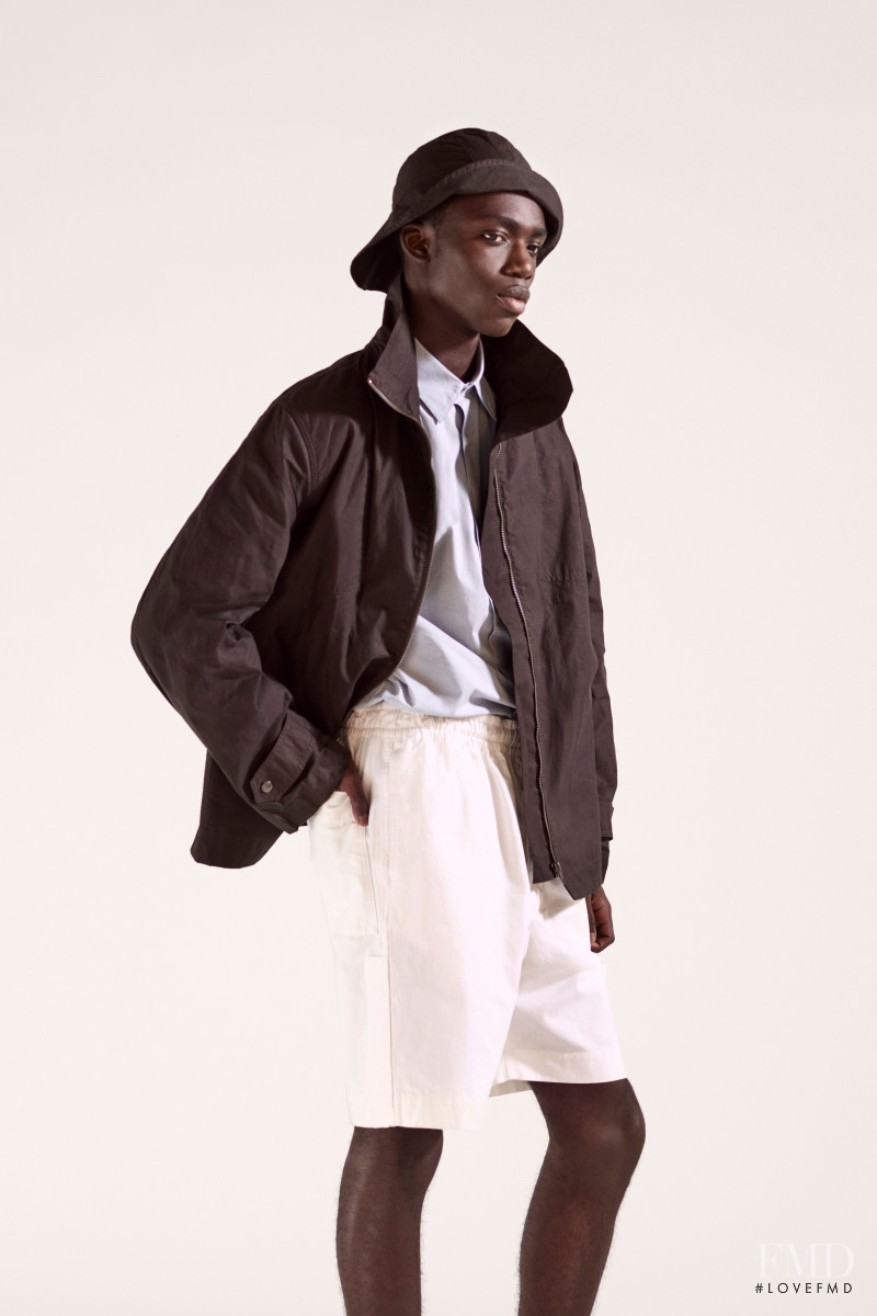 Jeremiah Berko Fourdjour featured in  the Margaret Howell lookbook for Spring/Summer 2021